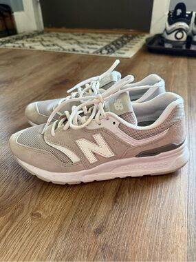 New Balance 997 Light Grey and White Sneakers